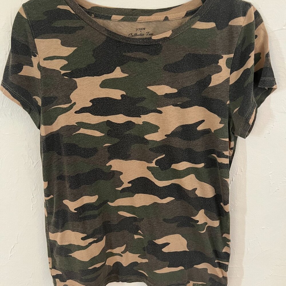 J.CREW Womens Camo Tee